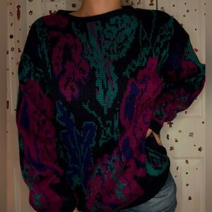 Vintage Colorful 80s Sweater